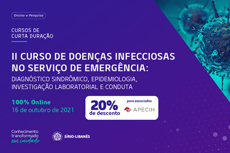 O Srio-Libans Ensino e Pesquisa realizar o II Curso de Doenas Infecciosas no Servio de Emergncia